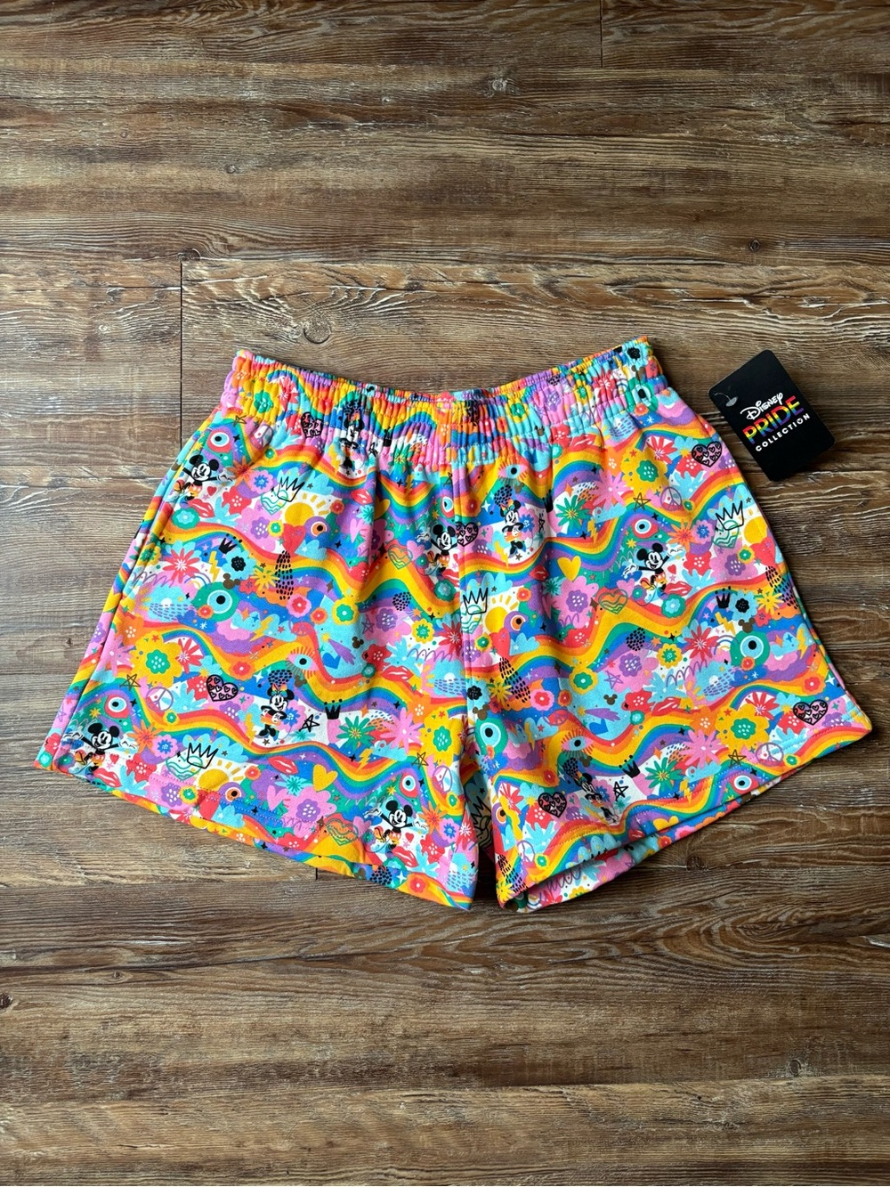 Disney Pride Rainbow Print Shorts